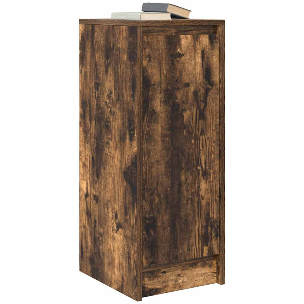 vidaXL Single Door Smoked Oak Sideboard Image 4