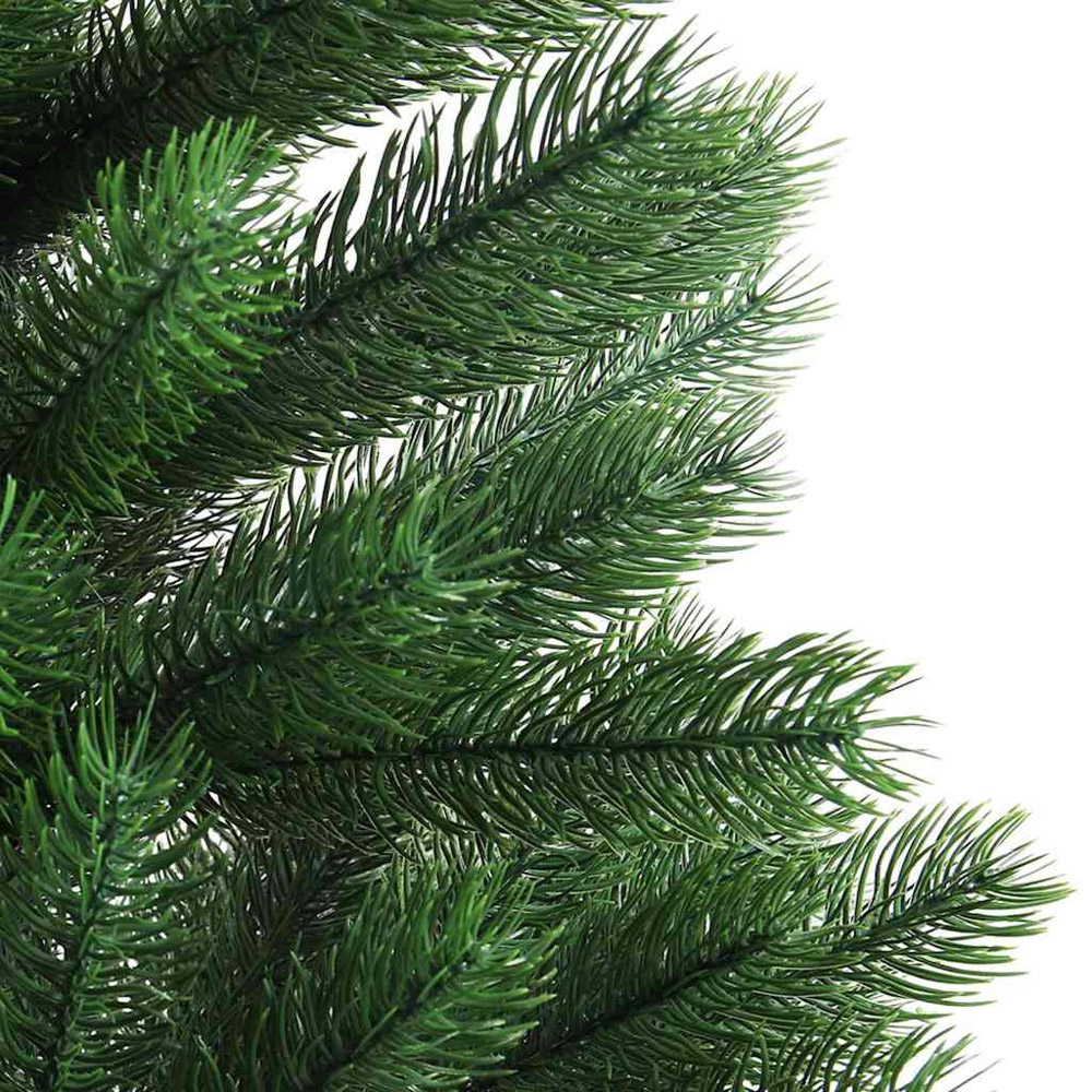 vidaXL Pre-Lit White Baubles Green Artificial Christmas Tree 3ft Image 7
