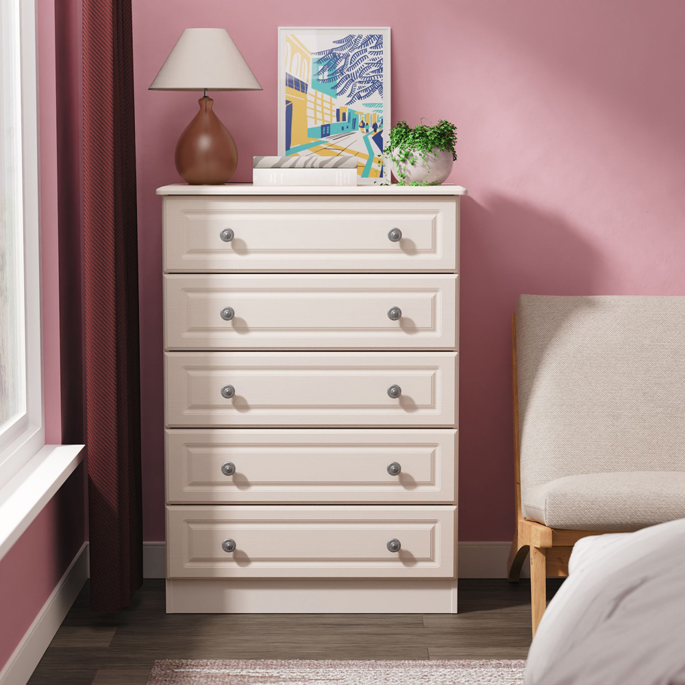 Crowndale Pembroke 5 Drawer Kashmir Ash Chest of Drawers Ready Assembled Image 7