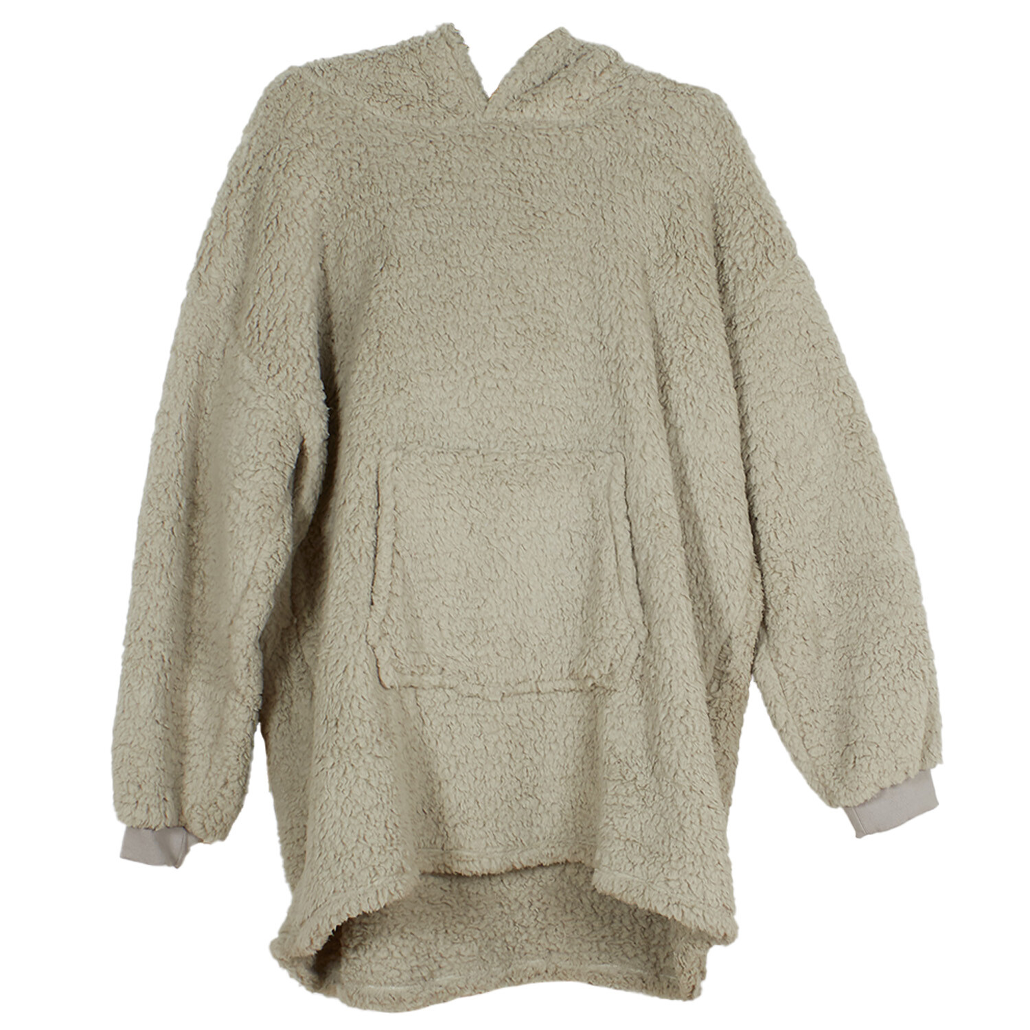 Grey or Beige Teddy Hoodie - Grey or Beige Image 5