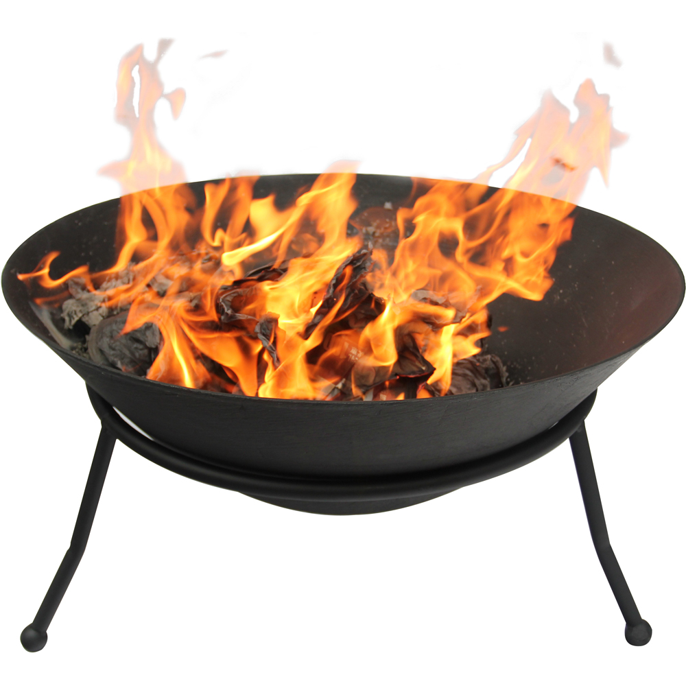 Gardeco Emrys Medium Cast Iron Fire Bowl with Stand Image 3