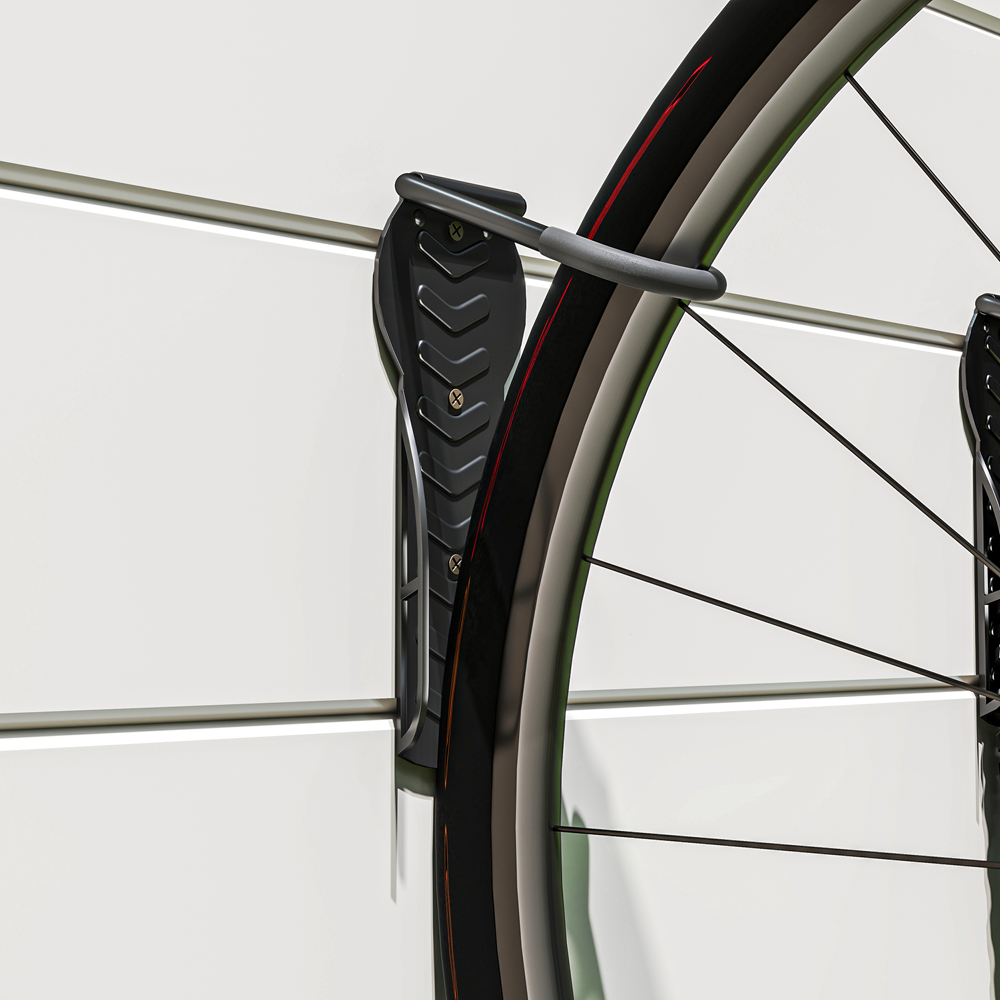 SPORTNOW Heavy Duty Wall Mounted Bike Rack with 4 Pack Image 3