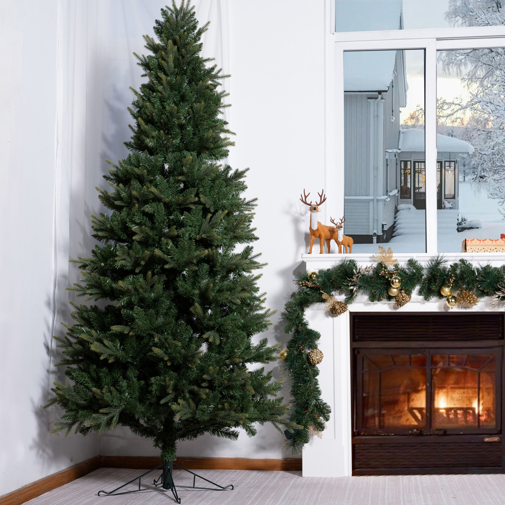 Abrihome Slim Artificial Christmas Tree with 1463 Mixed Tips 7.5ft Image 4