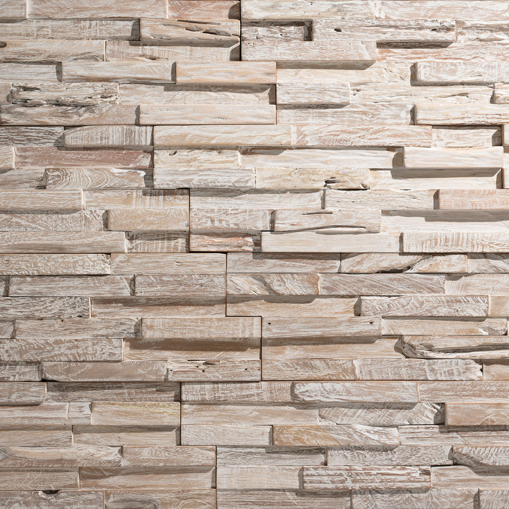 Wallsupply UltraWood White Wash Teak Wall Panel 10 Pack Image 4