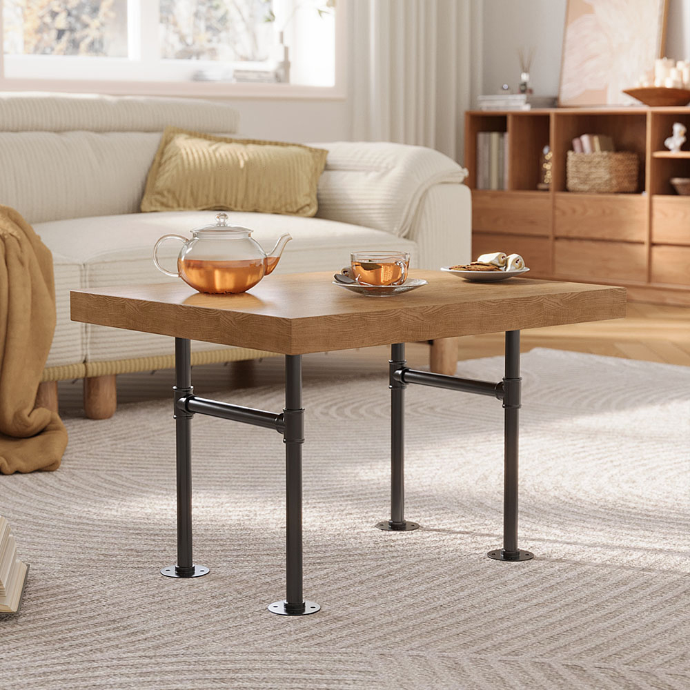 Living and Home 2 Pack Black Industrial H Shaped Anti Slip Iron Table Leg 30 x 7 x 40cm Image 7