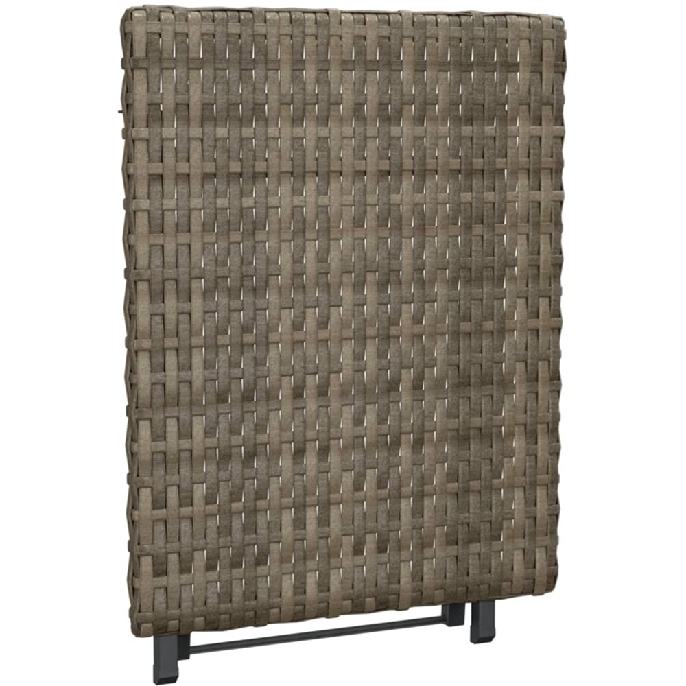 vidaXL Grey Polyrattan Foldable Garden Table Image 5