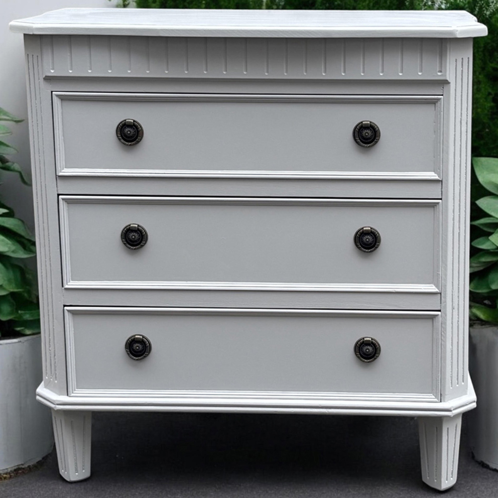 Acacia Home 3 Drawer Chest Of Drawers Image 1