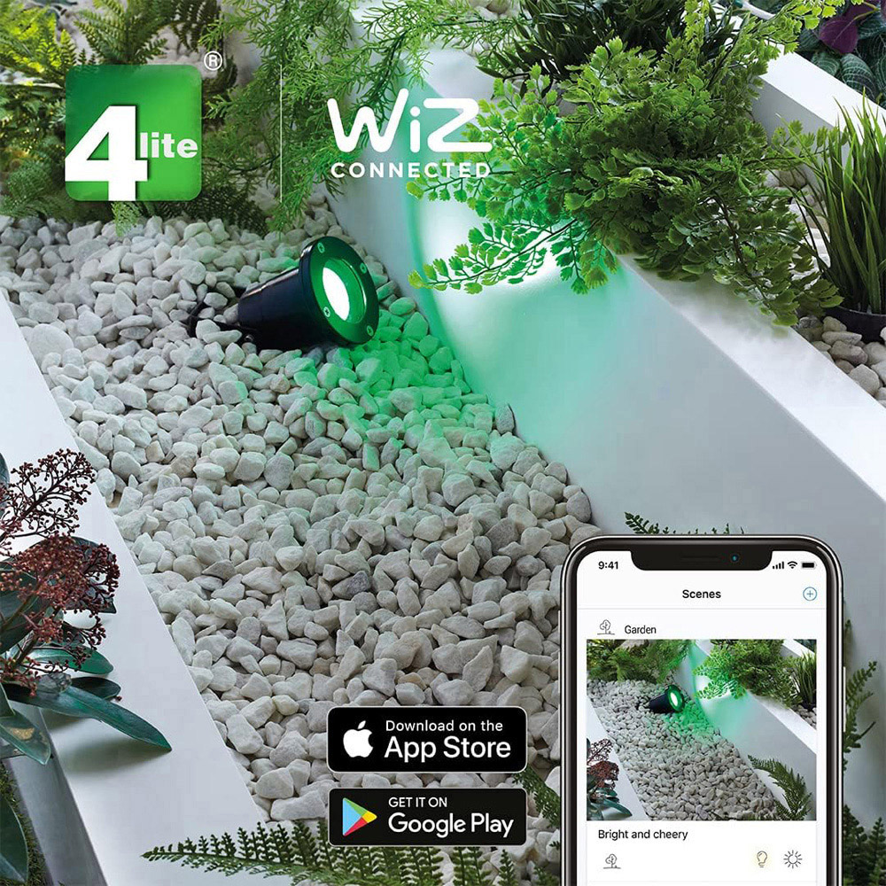 4lite 2 Pack LED Smart Wi-Fi Bulb with Remote Image 4
