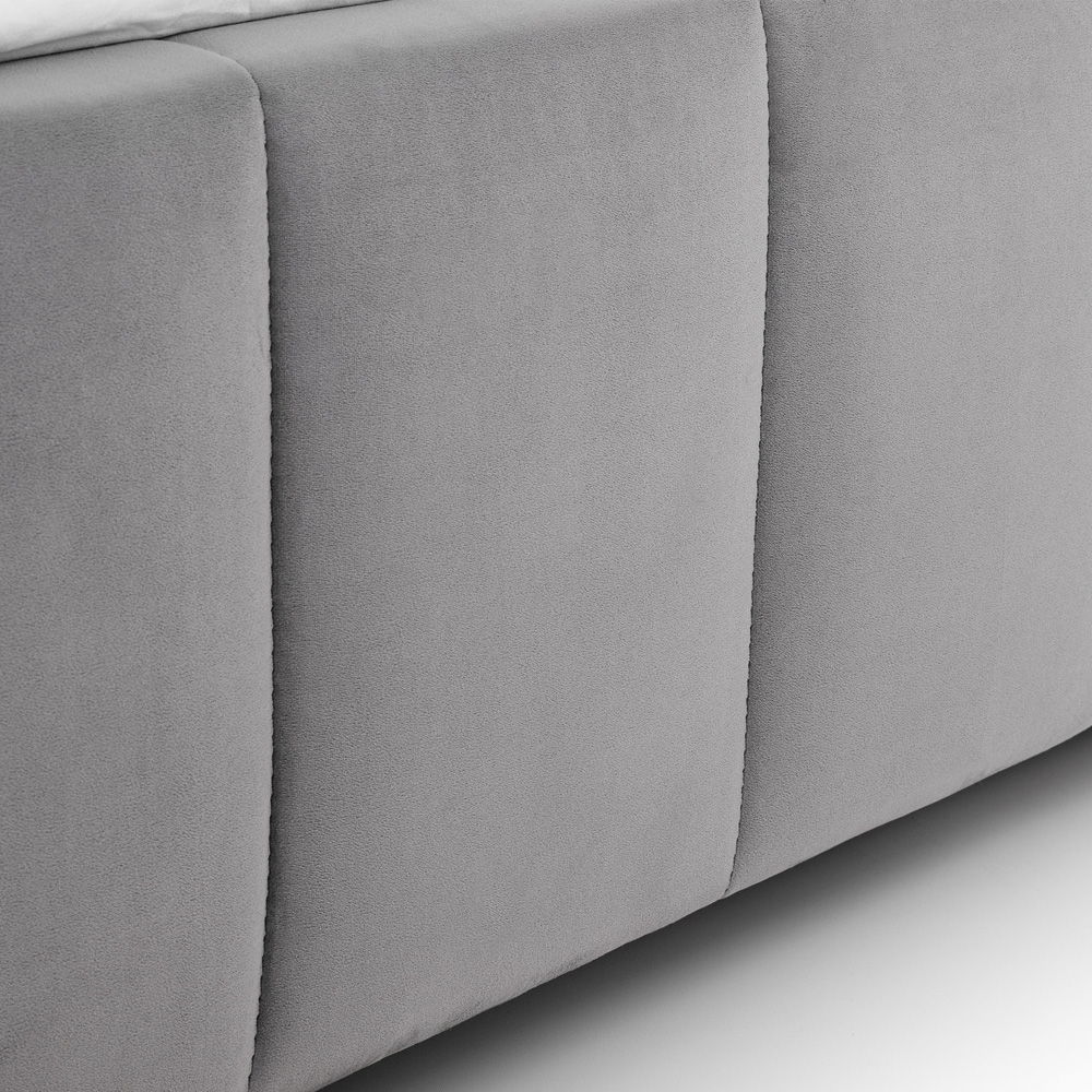 Julian Bowen Gatsby Double Light Grey Bed Image 7