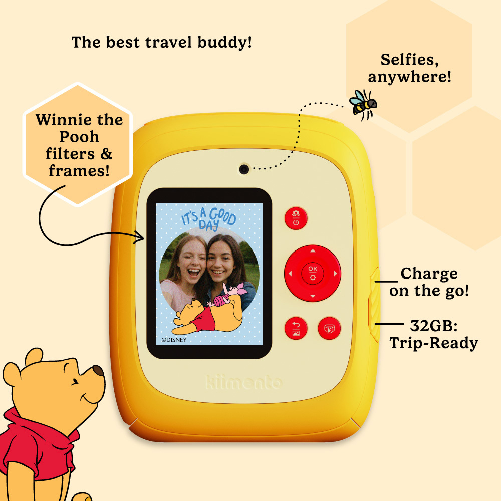 Kiimento Winnie the Pooh Kids Ink-Free Instant Print Digital Camera Image 2