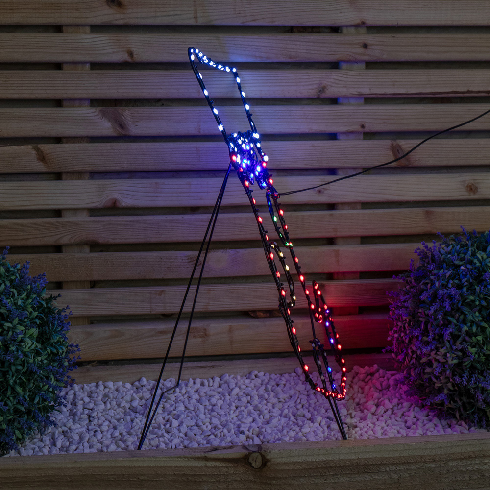 Samuel Alexander Multicolour LED FlexiBrights Light Up Christmas Stocking Silhouette Decoration Image 7