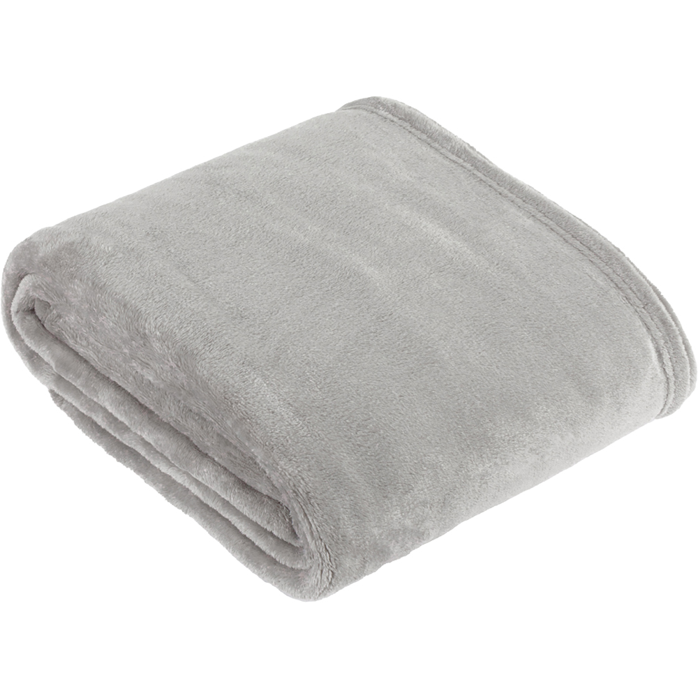 Furn Harrow Grey Fleece Throw 140 x 180cm Image 1