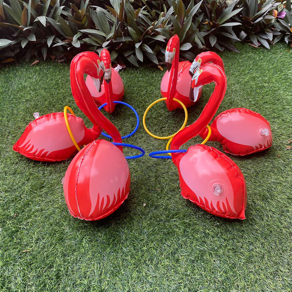 Flamingo Ring Toss Game Pink Image 4