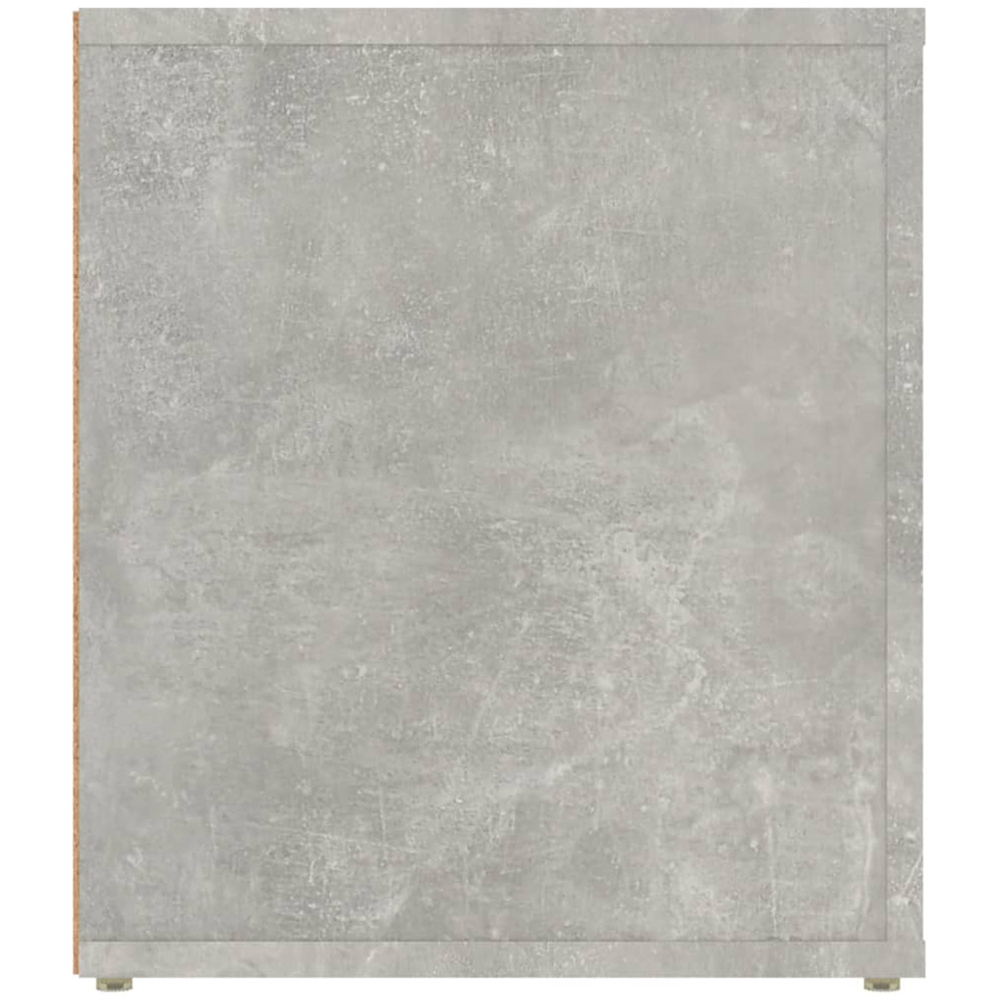 vidaXL 2 Drawer 2 Shelf Concrete Grey TV Cabinet Image 6