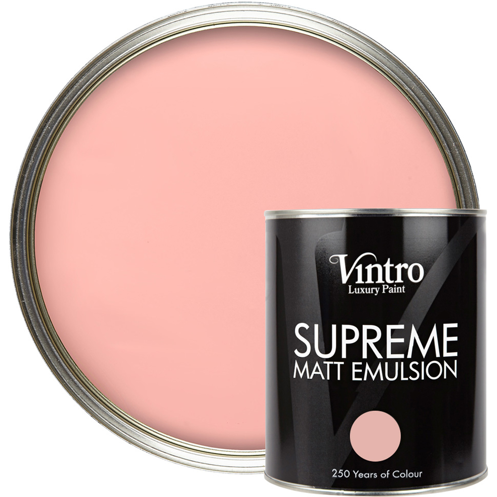 Vintro Paint Dancing Salmon Matt Emulsion Interior Paint 1L Image 1