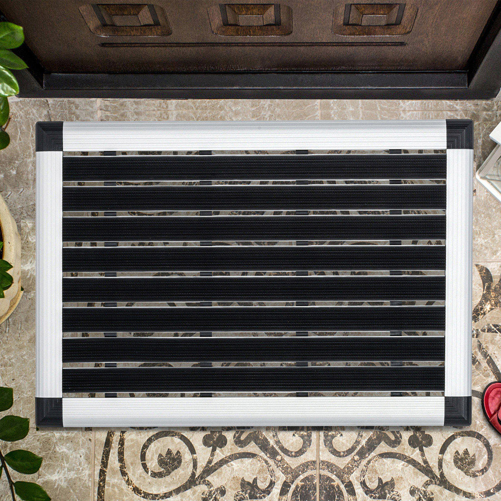 Doortex Alumat Black Outdoor Entrance Mat 40 x 60cm Image 2