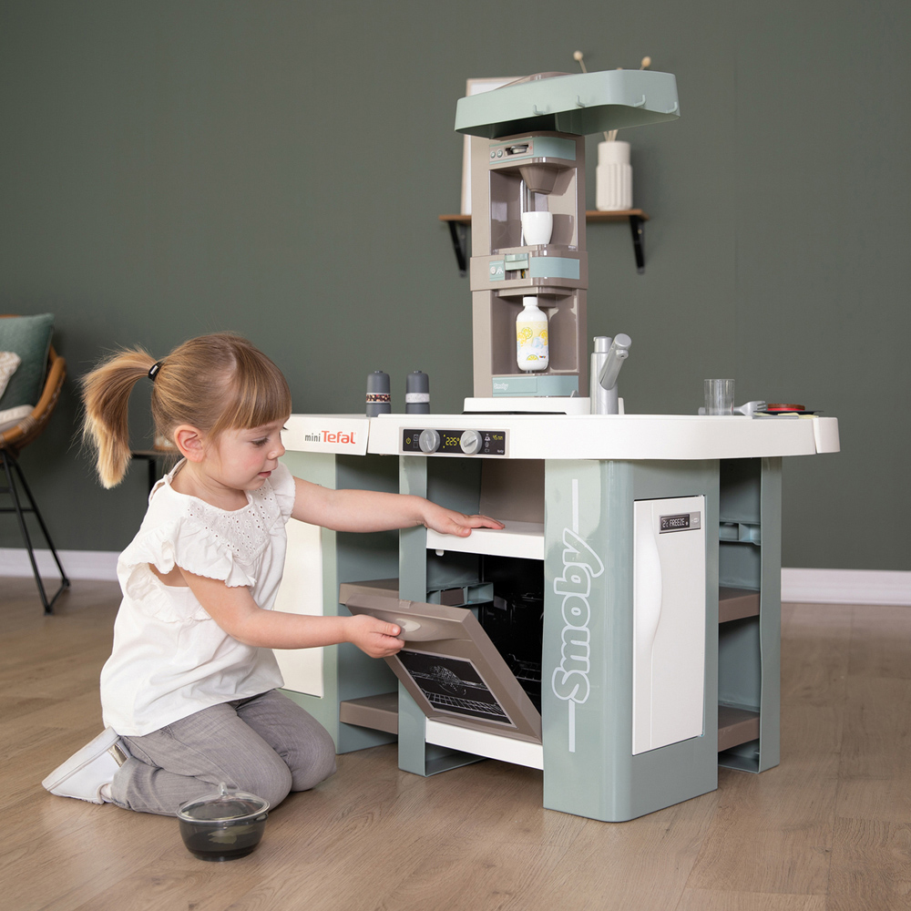 Smoby Tefal Kids 34 Piece Studio XL Bubble Kitchen Island Playset Image 2