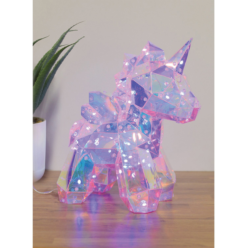 Crystal Effect Iridescent Unicorn Light Image 4