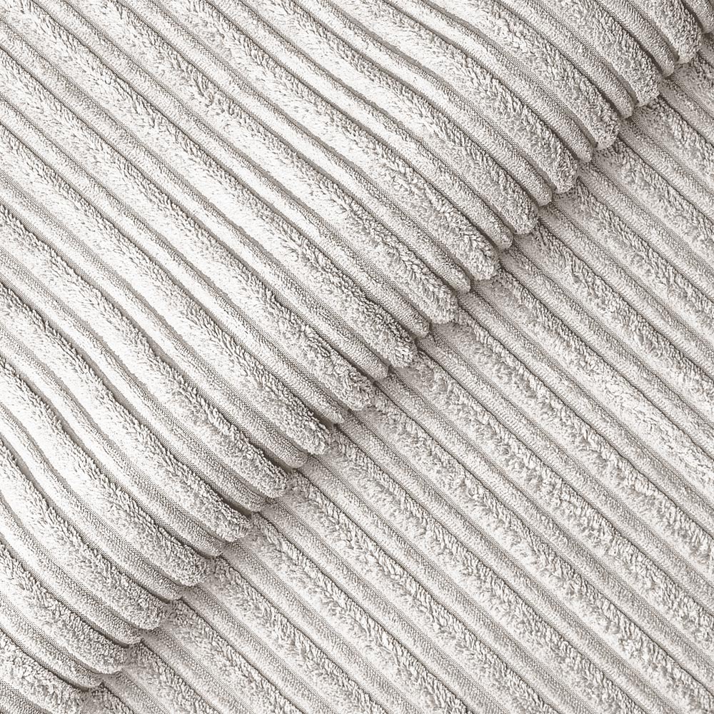 Luxor 3 Seater Silver Jumbo Cord Left Hand Facing Corner Sofa Image 5