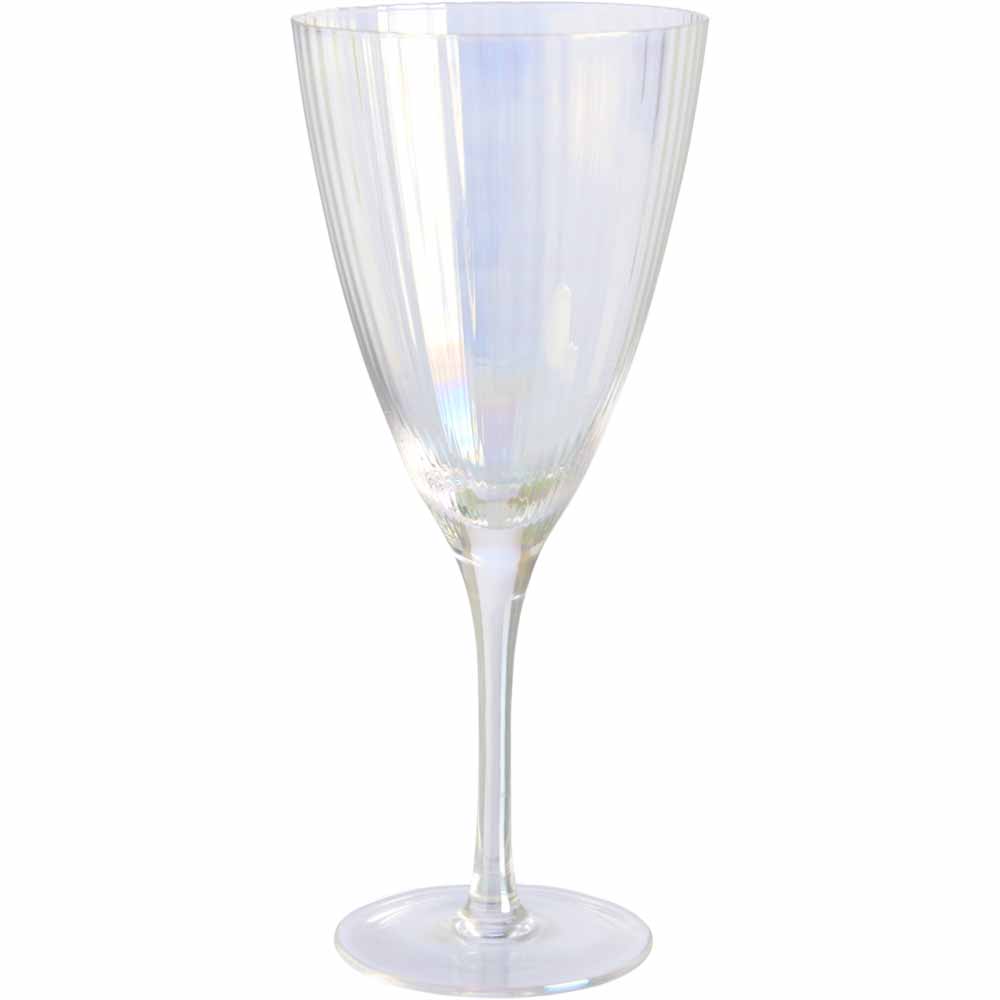Wilko Pearlescent Wine Glass Image 1
