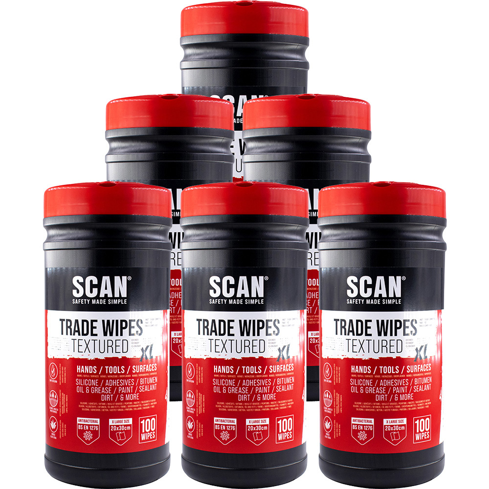 Scan Trade Wipe Tub 6 Pack Image 1