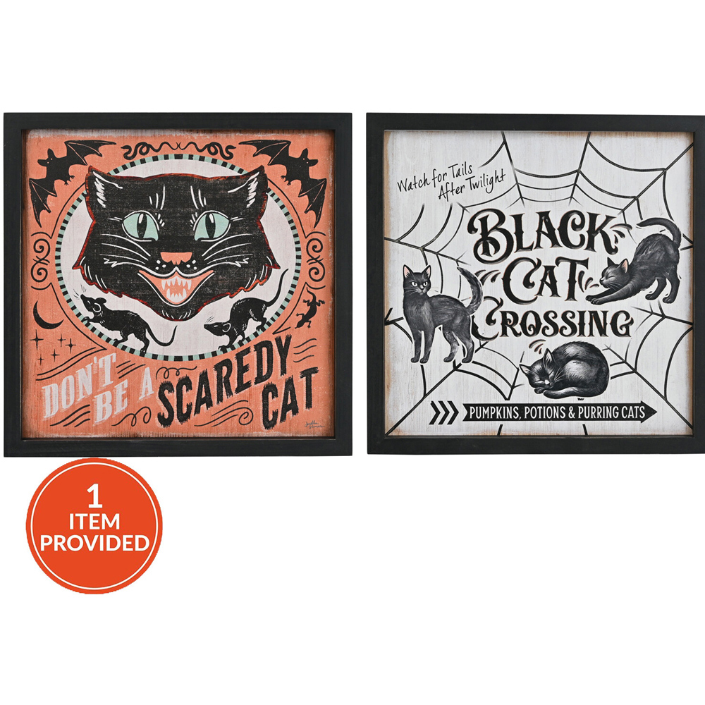 Black Cat Framed Plaque Image 1