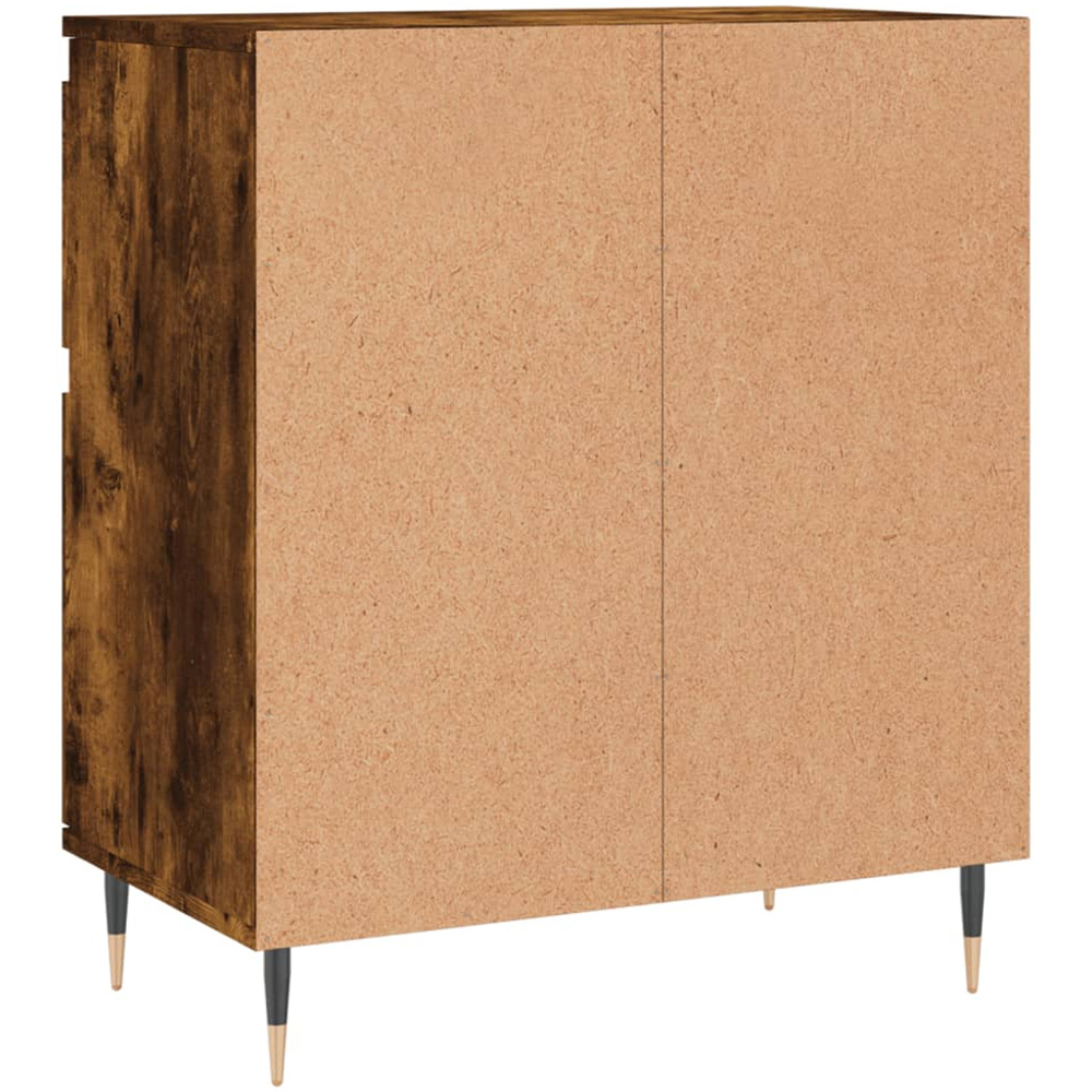 vidaXL 2 Door 2 Drawer Smoked Oak Sideboard Image 8