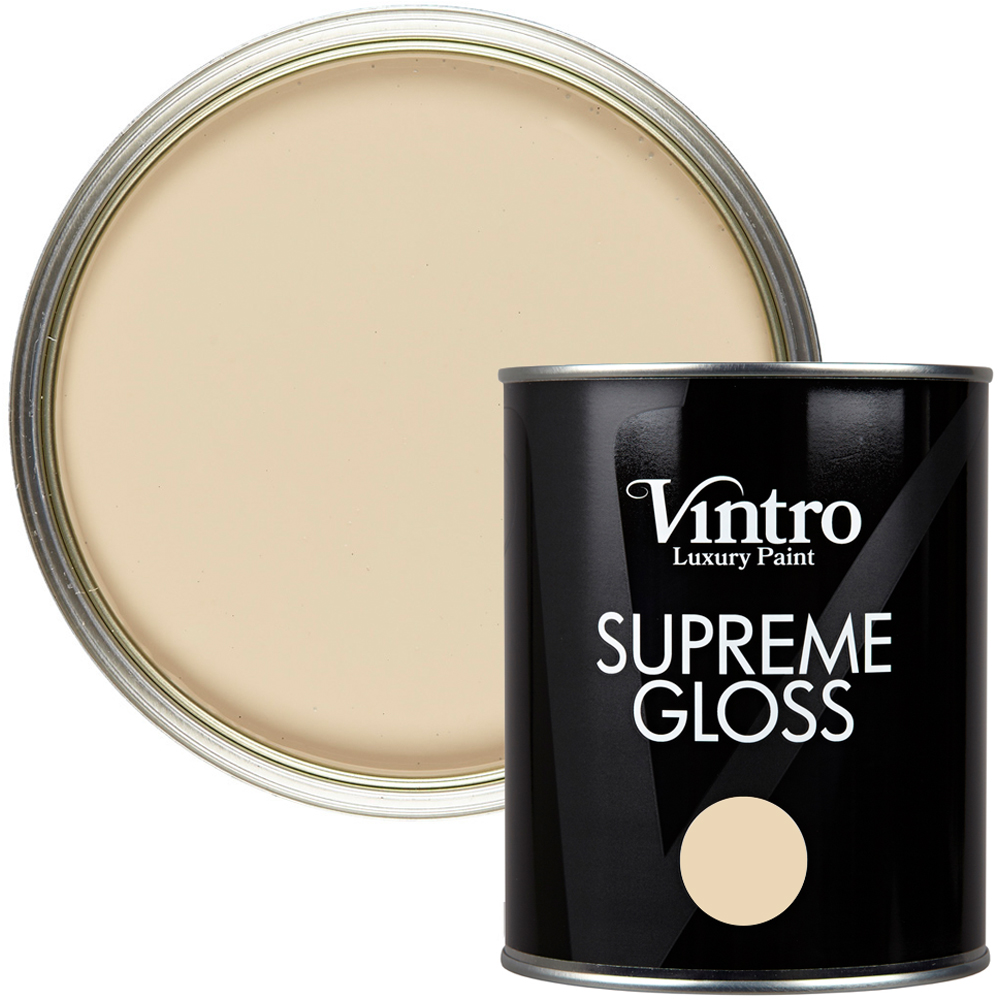 Vintro Paint Walls and Ceilings Old Lace Gloss Paint 1L Image 1