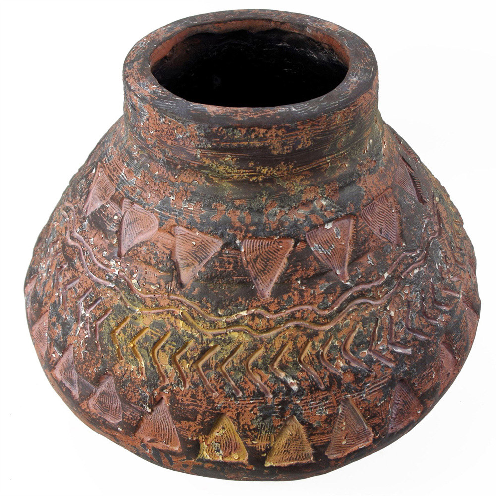 Leaf Aztec Rustic Planter 40cm Image 3