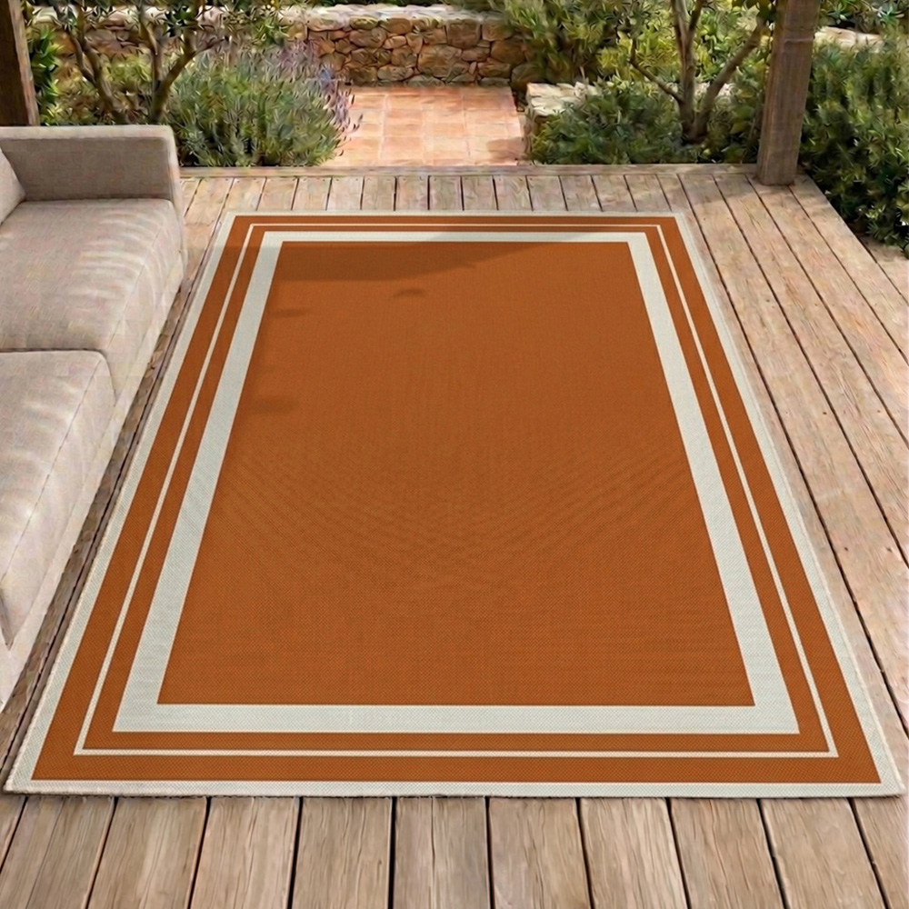 Portland Rugstyle Terracotta Border Rug 240 x 340cm Image 1