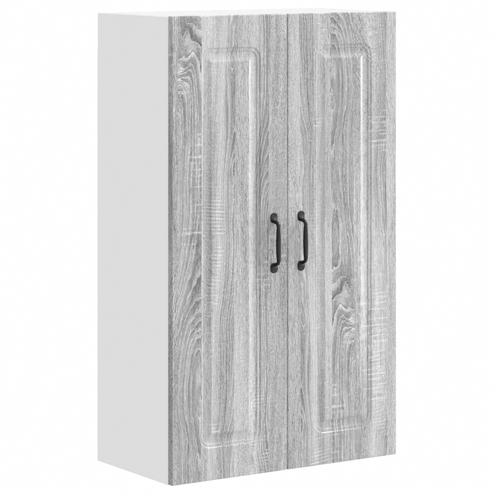 vidaXL 2 Door Grey Sonoma Kitchen Wall Cabinet Image 2