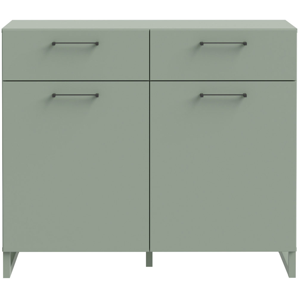 Florence Sali 2 Door 2 Drawer Sage Green Sideboard Image 3