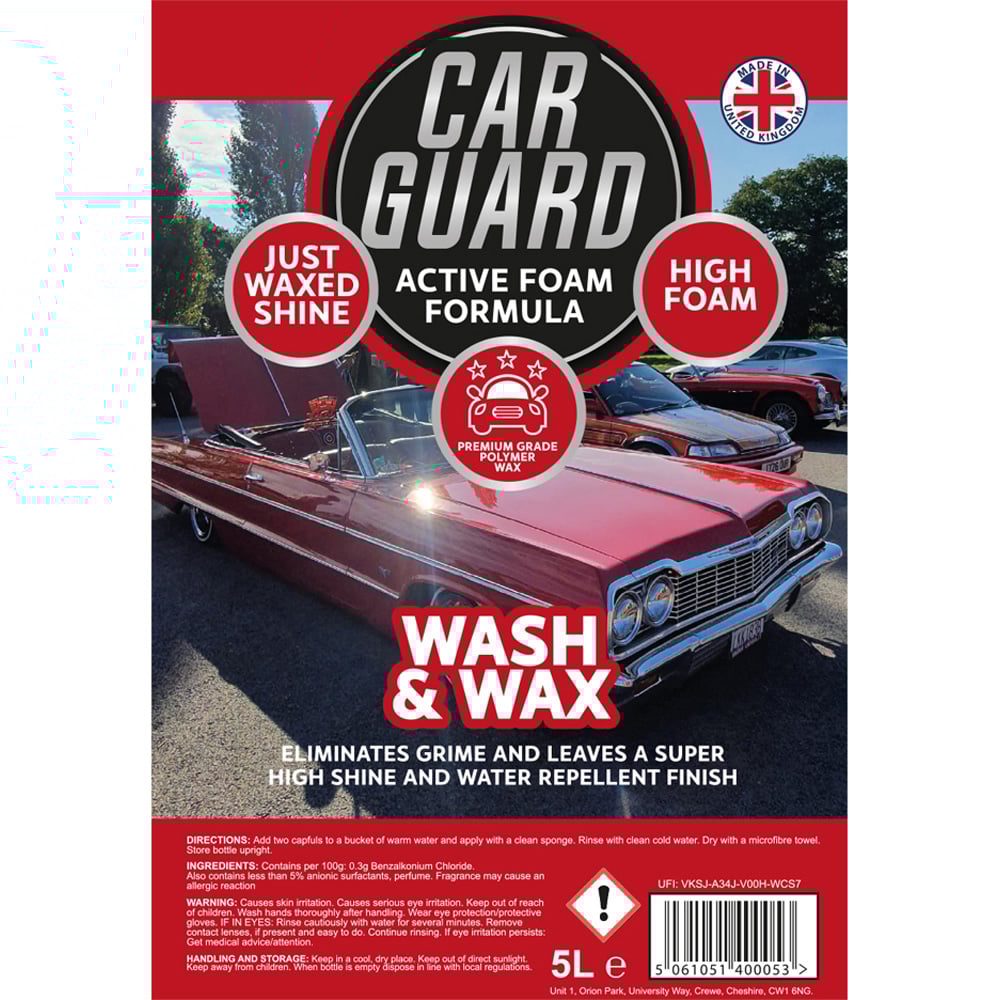 Car Guard Wash and Wax 5L 2 Pack Image 3