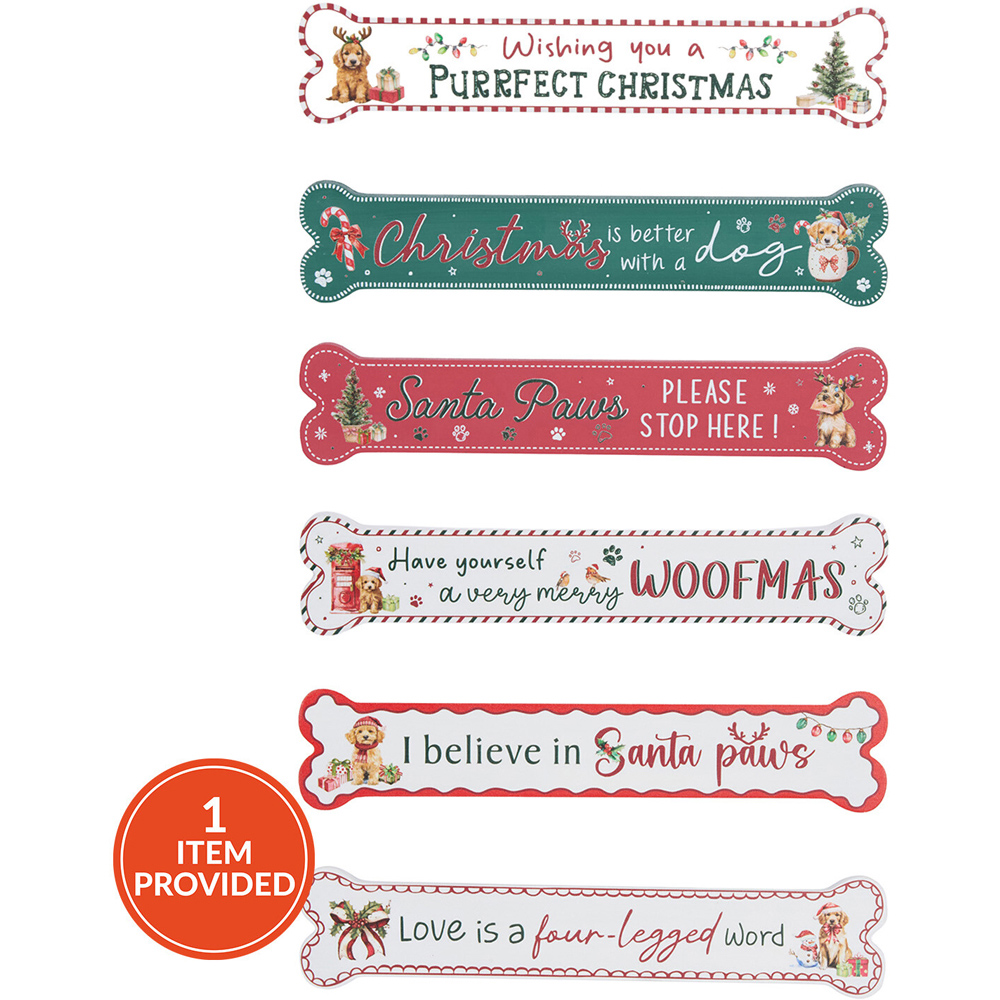 Christmas Dog Plaque Image 1