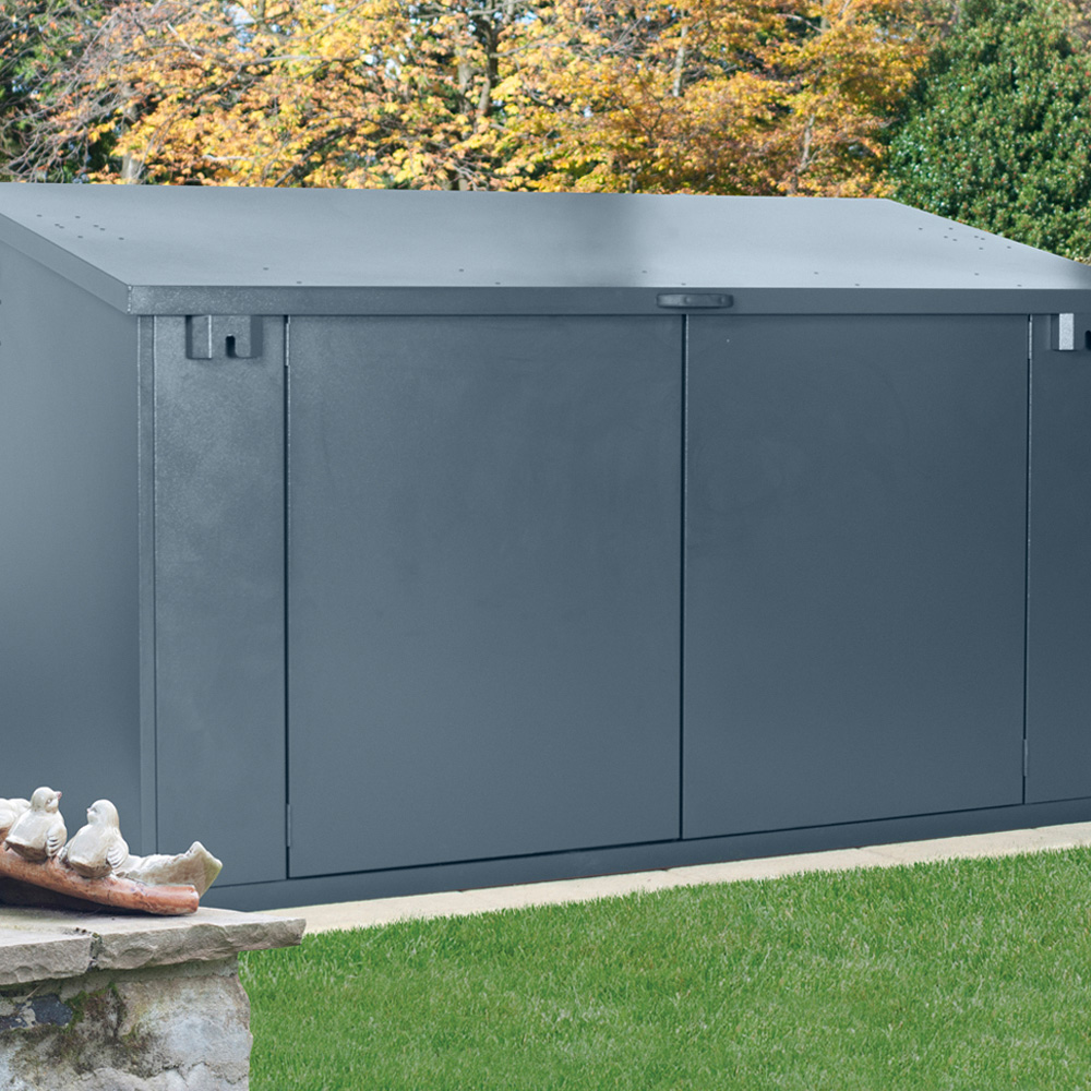 Asgard Access E Plus 8 x 4ft Double Door Cream Bike Storage Shed Image 9