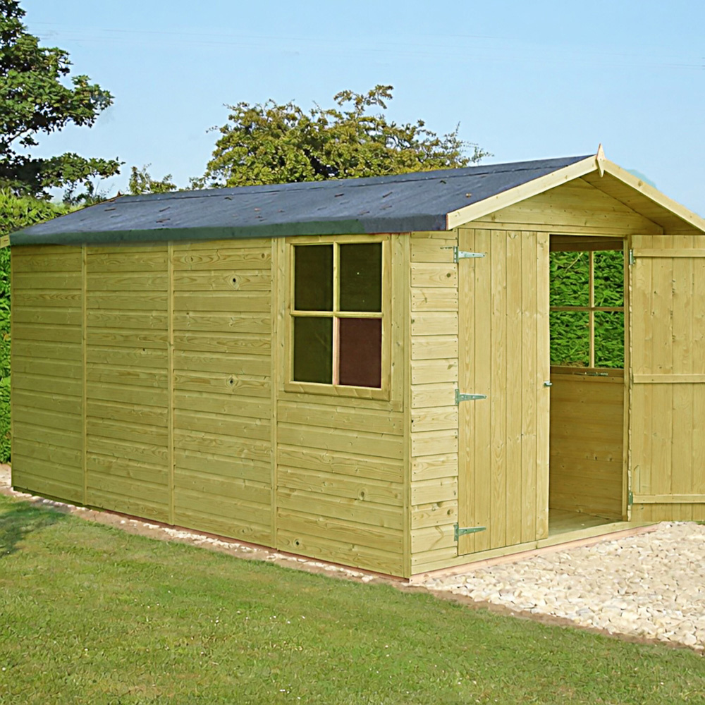 Shire Jersey 7 x 13ft Apex Garden Shed Image 4