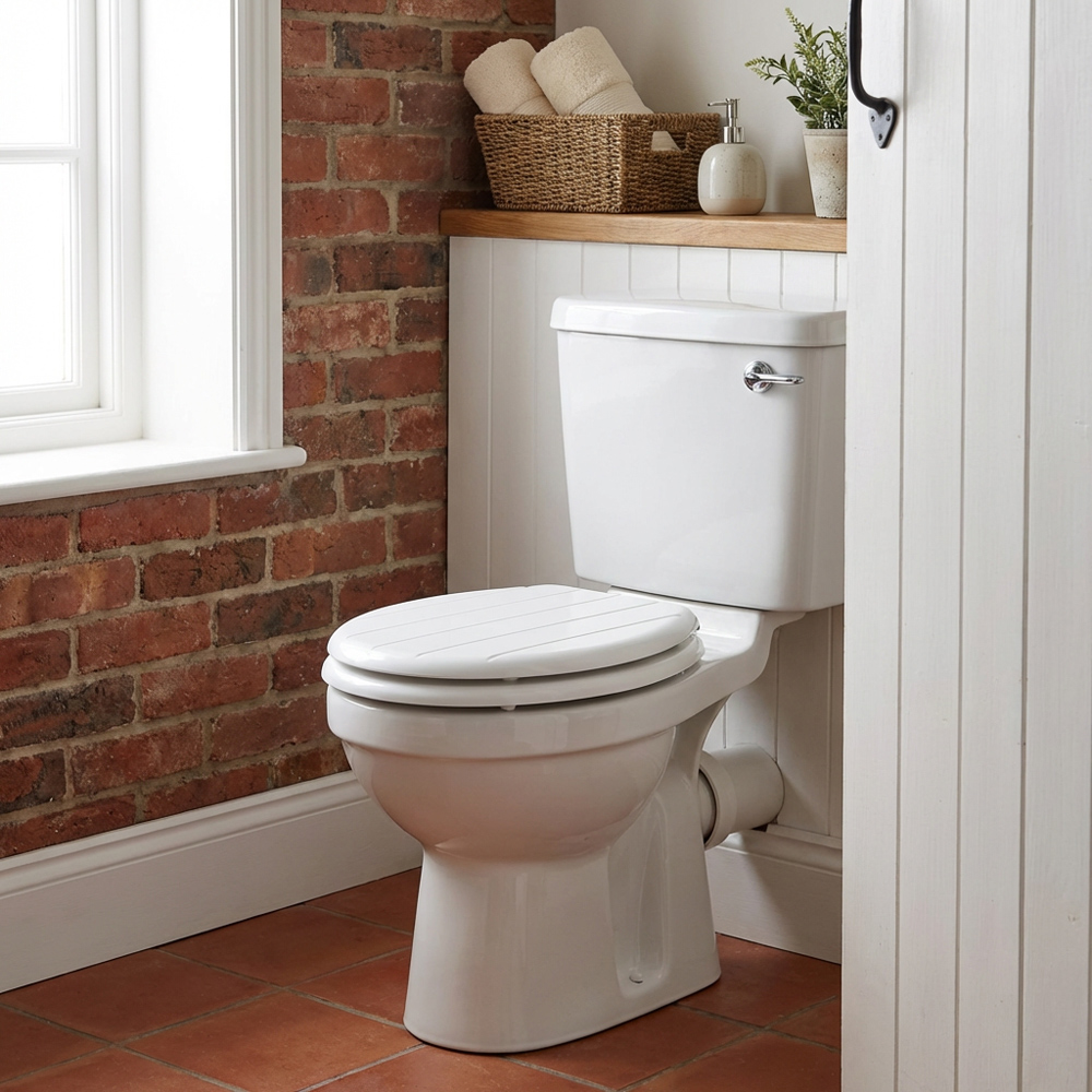 Kingston White Toilet Seat Image 5