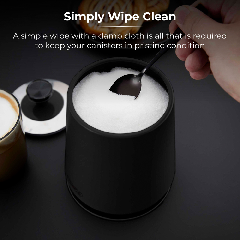 Tower Sera Black 3 Piece Kitchen Canister Set Image 5