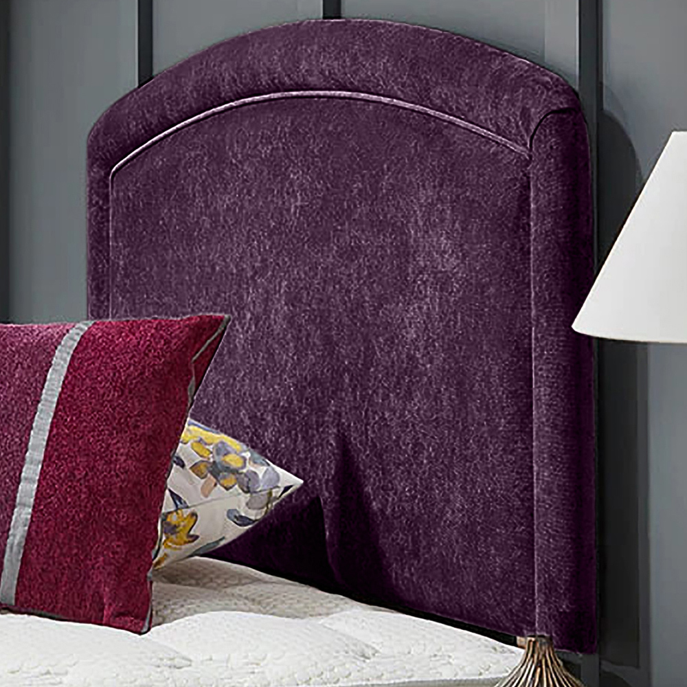 Eleganza Home Melanie Double Purple Naples Strutted Headboard Image 1