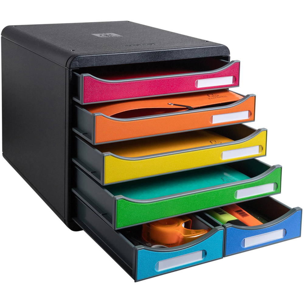 Exacompta Big Box Maxi Iderama 6 Drawer Harlequin Filing Module Image 3