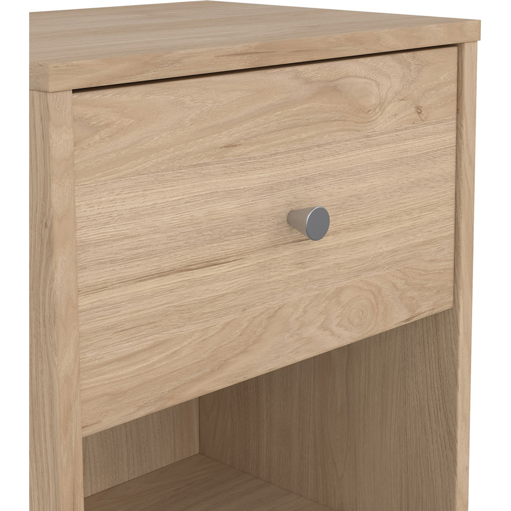 Furniture To Go May Single Drawer Jackson Hickory Oak Bedside Table Image 7
