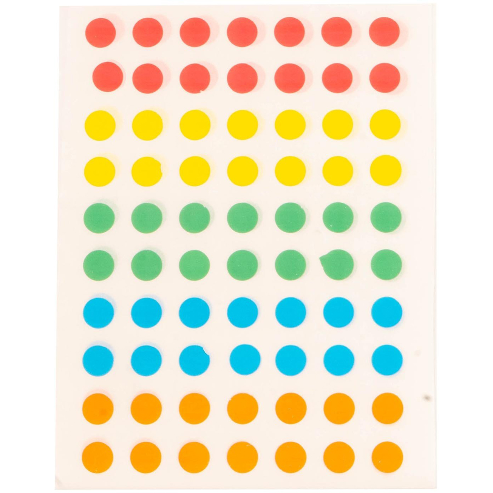 Self-Adhesive Colourful Dot Labels Image