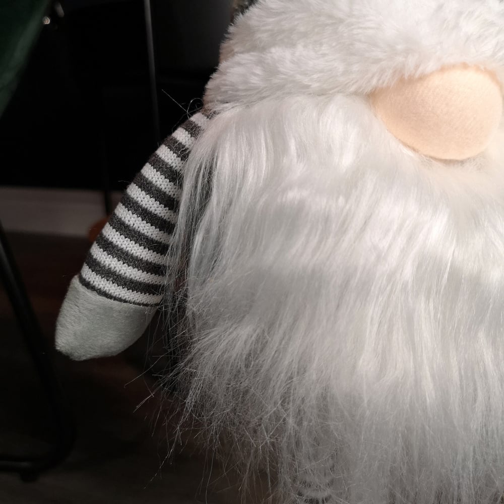 Samuel Alexander Grey Standing Plush Gonk Christmas Decoration with Grooved Hat 67cm Image 5