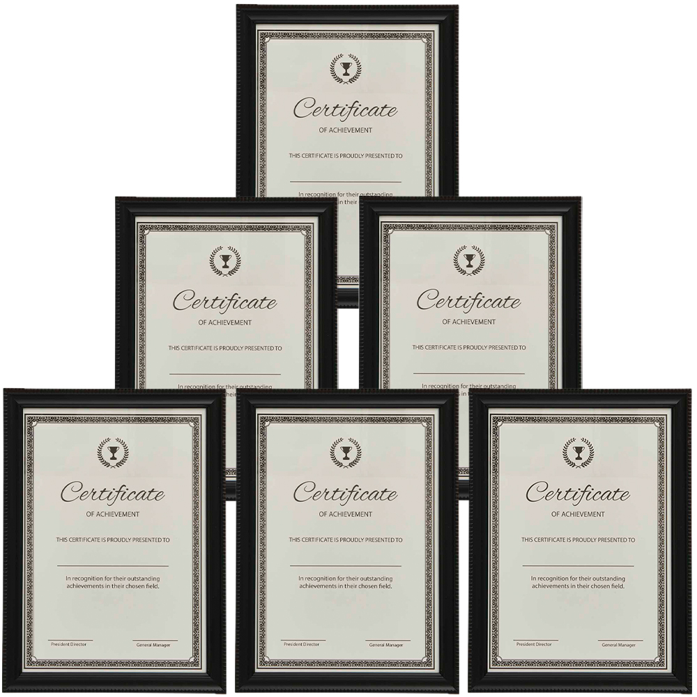 Wilko Black Certificate Frame A4 Case of 6 Wilko