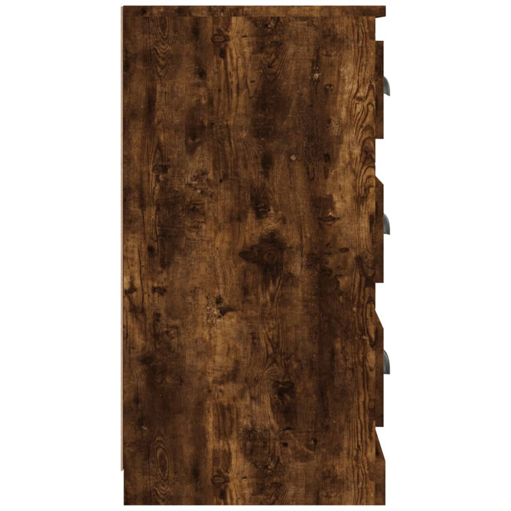 vidaXL 6 Drawer Smoked Oak Sideboard Image 5