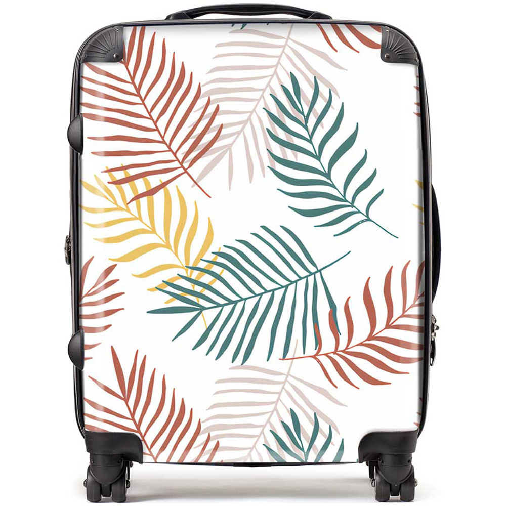 Warren Reed Designer Large Palm Branches in Natural Colours Suitcase Image 1