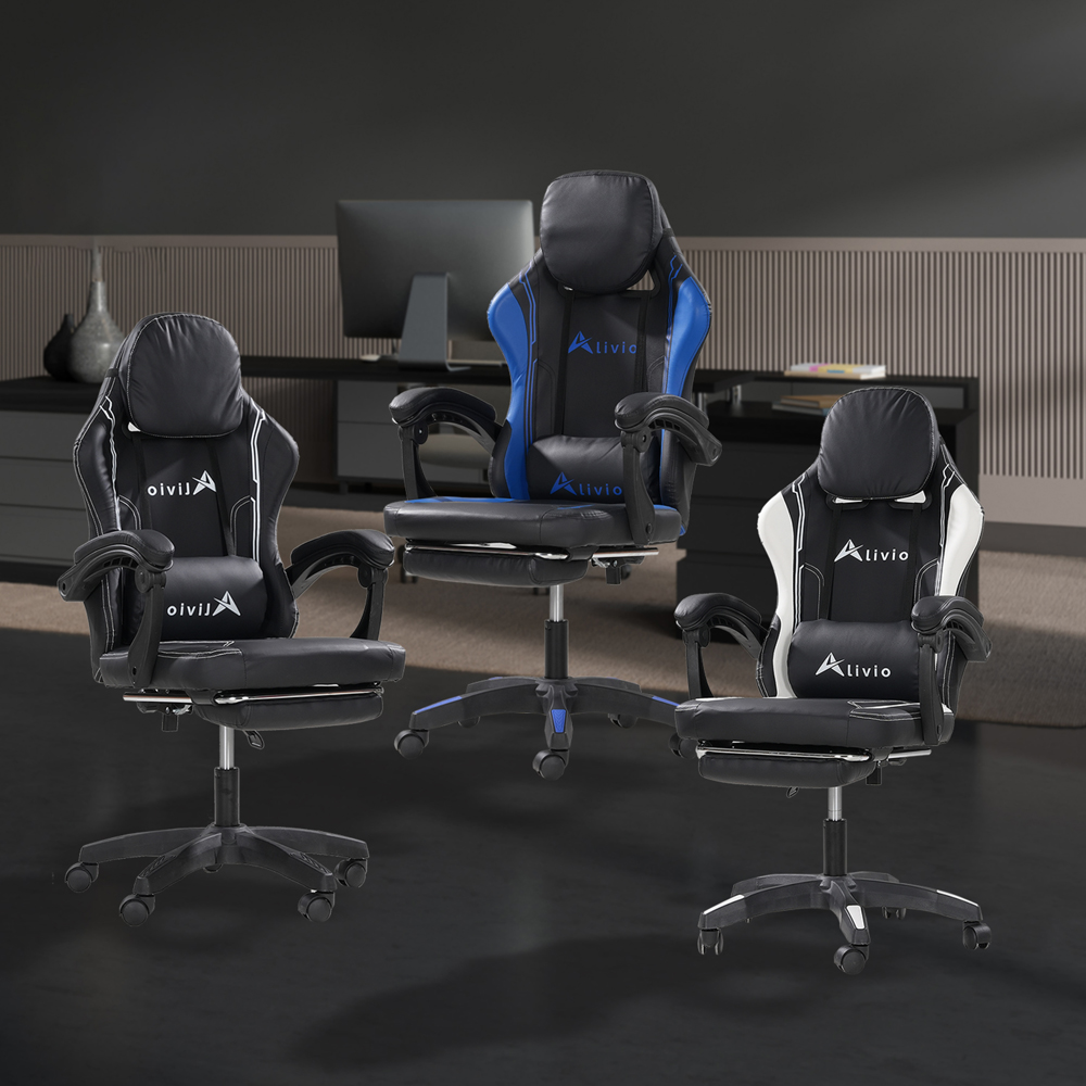 Alivio Black Swivel Gaming Chair with Lumbar Support Image 5
