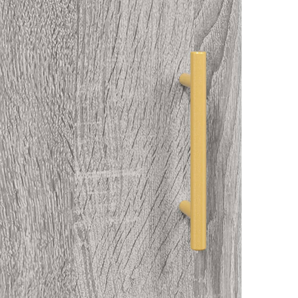 vidaXL 2 Door 2 Shelf Grey Sonoma TV Cabinet Image 9