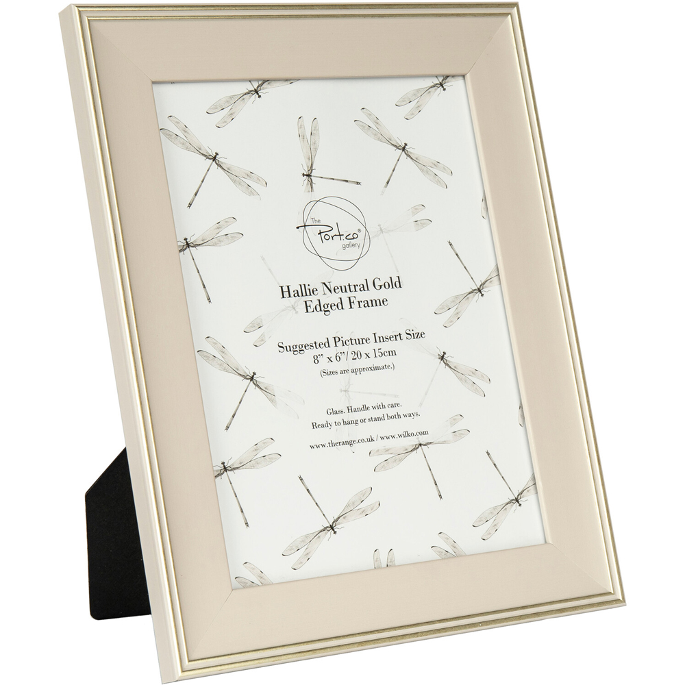 Hallie Neutral Gold Edged Frame - Neutral / 8 x 6in Image 1