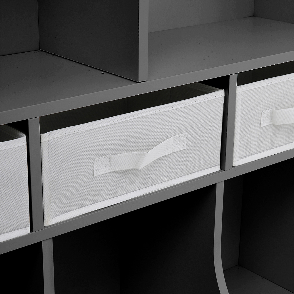 Living and Home 3 Drawer Open Storage Cabinet Image 4